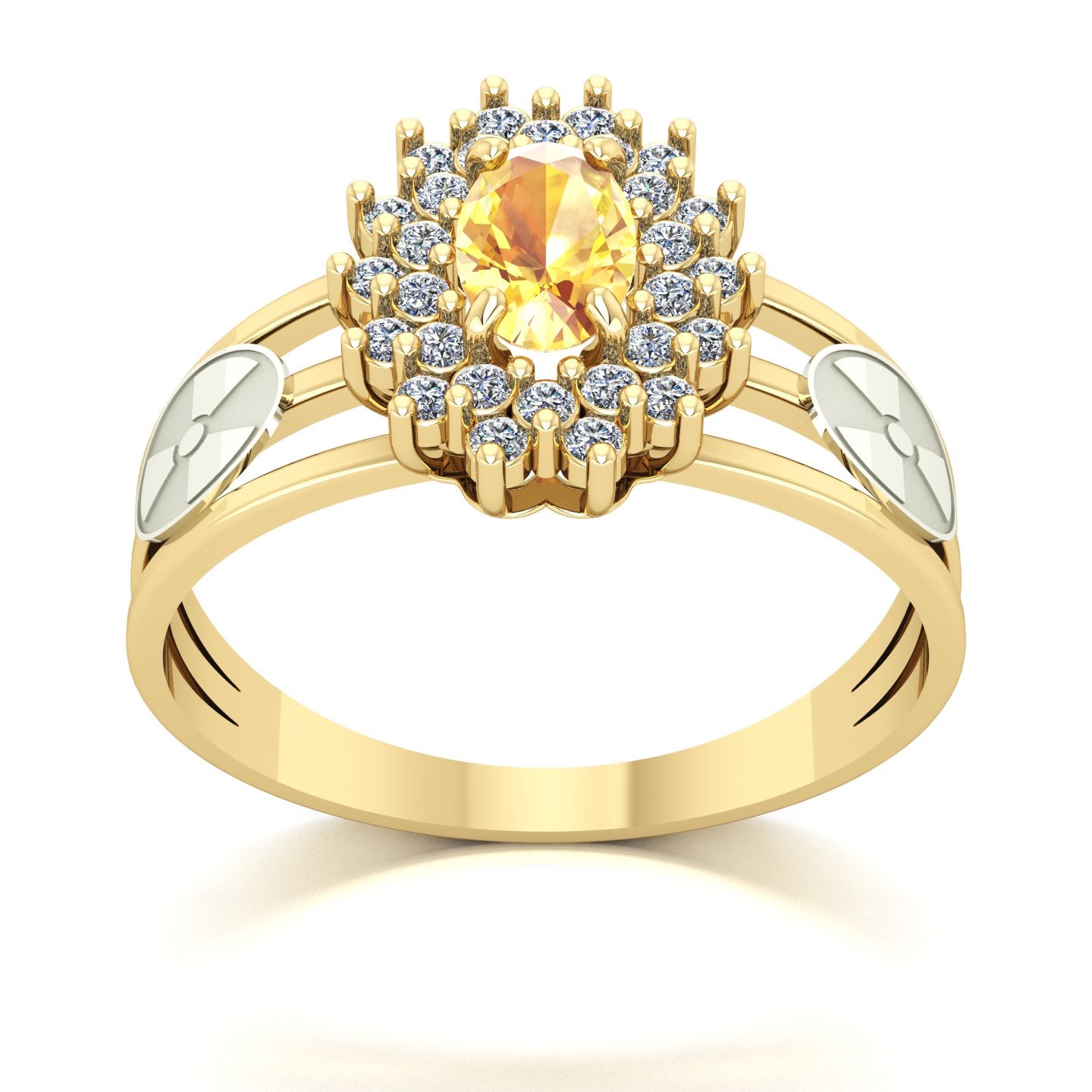 Anel de Formatura de Radiologia Bright Ouro 18k