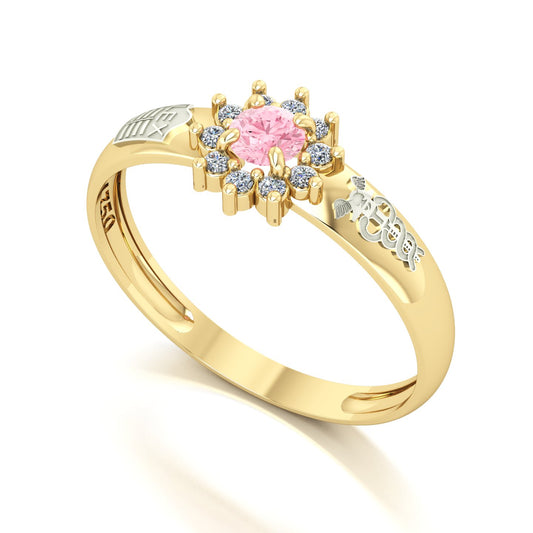 Anel de Formatura de Ciências Contábeis Evermore Ouro 18k