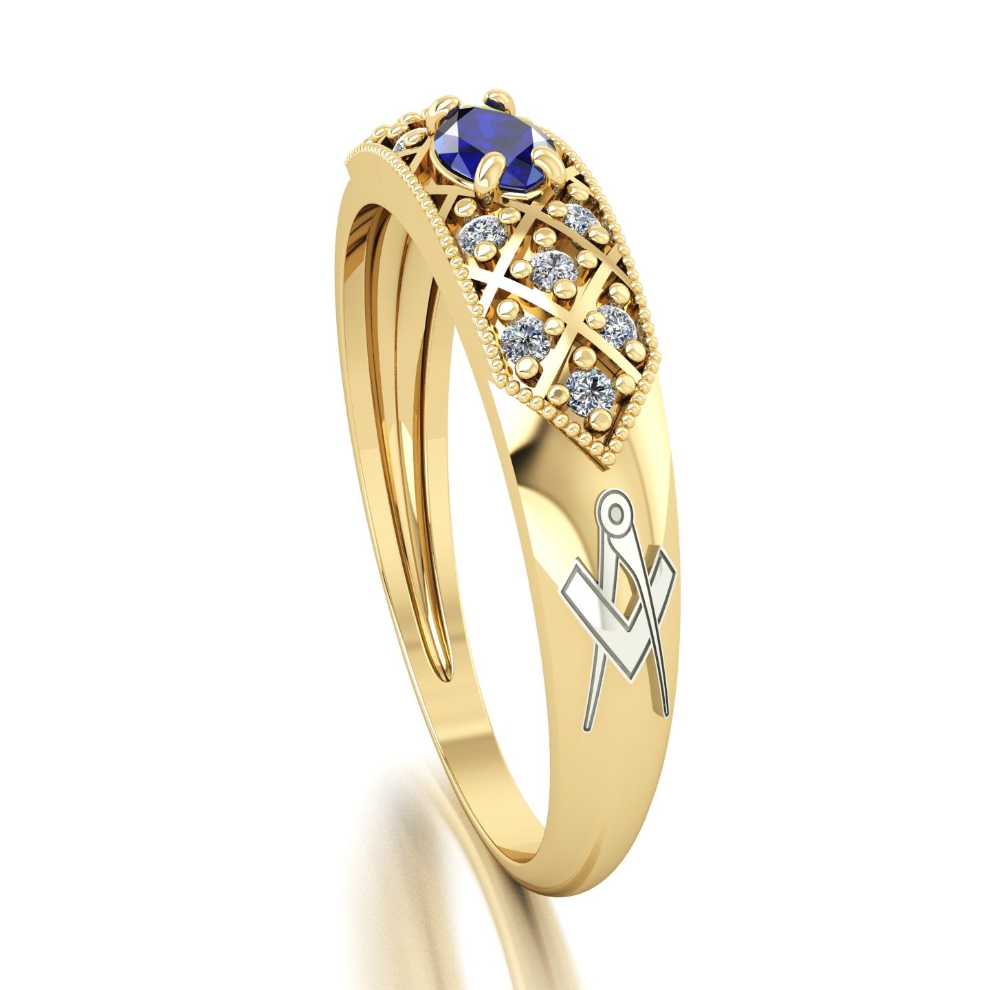 Anel de Formatura de Arquitetura Classic Ouro 18k