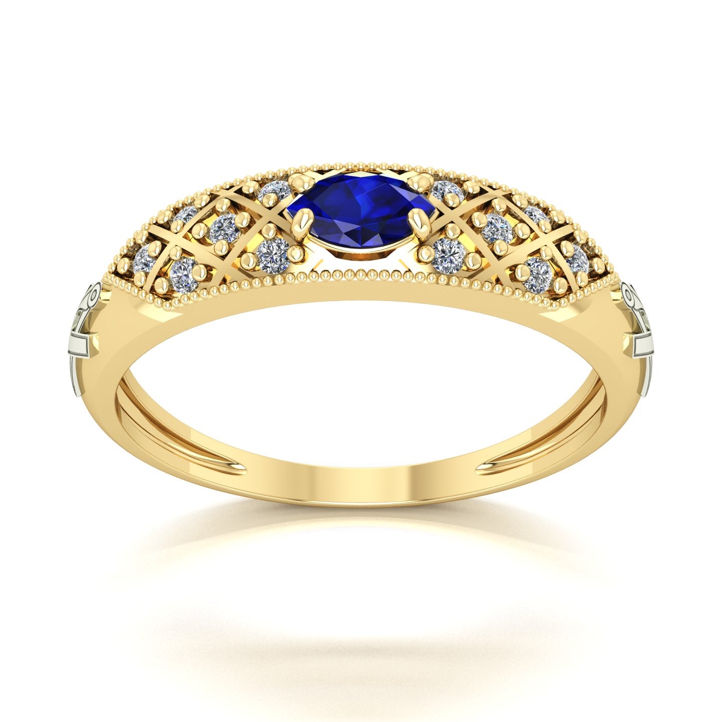 Anel de Formatura de Arquitetura Classic Ouro 18k
