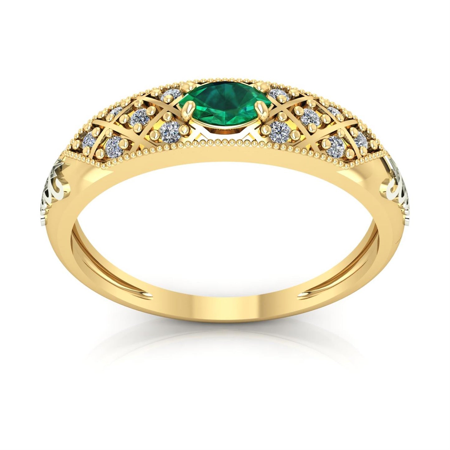 Anel de Formatura de Enfermagem Classic Ouro 18k