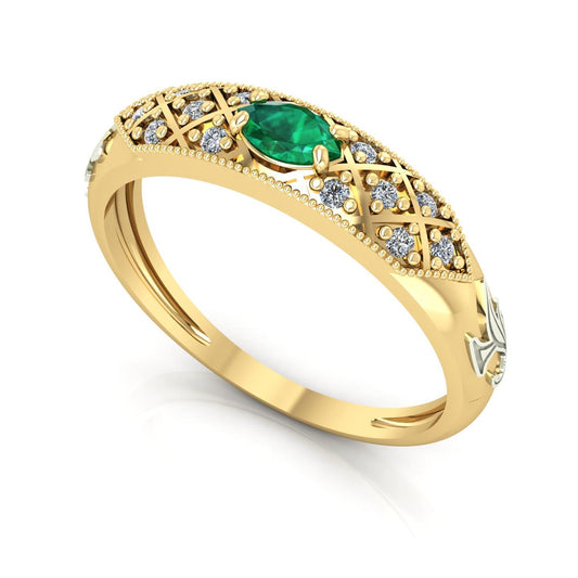 Anel de Formatura de Fisioterapia Classic Ouro 18k