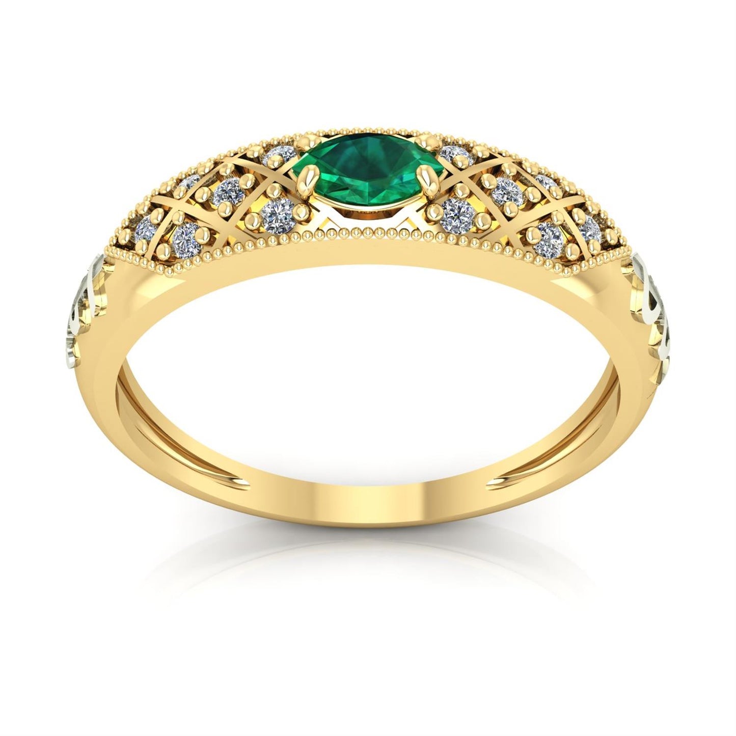 Anel de Formatura de Medicina Classic Ouro 18k