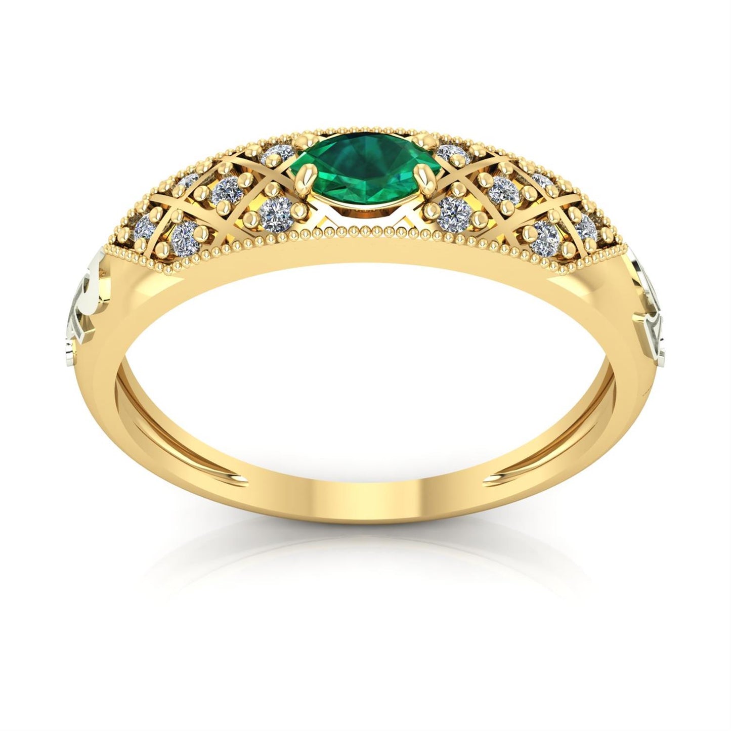 Anel de Formatura de Fisioterapia Classic Ouro 18k