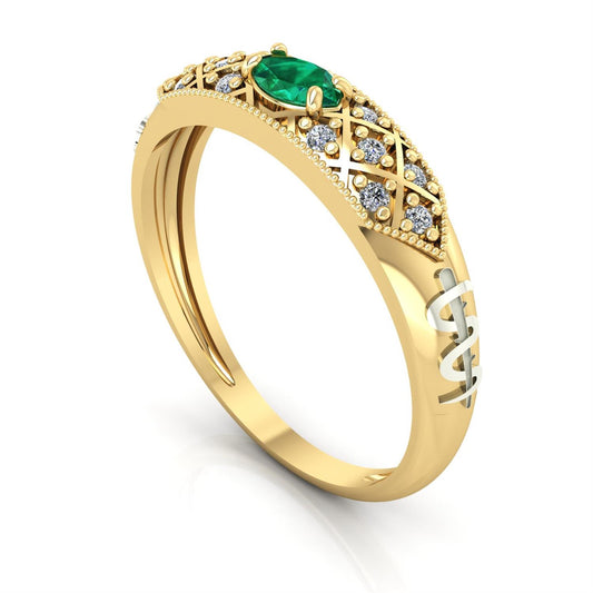 Anel de Formatura de Medicina Classic Ouro 18k