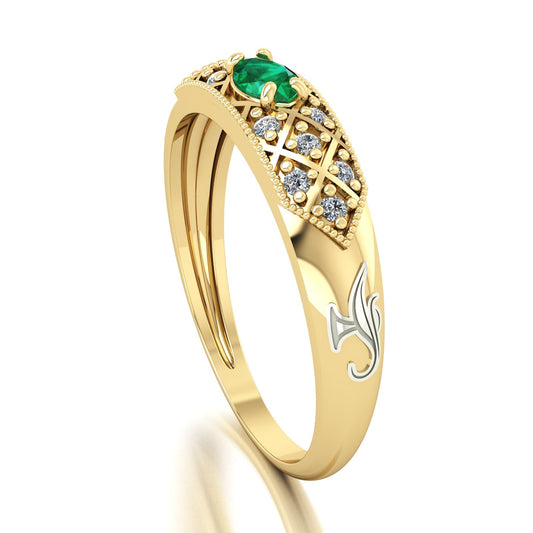 Anel de Formatura de Técnico em Enfermagem Classic Ouro 18k