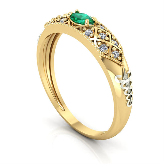 Anel de Formatura de Enfermagem Classic Ouro 18k