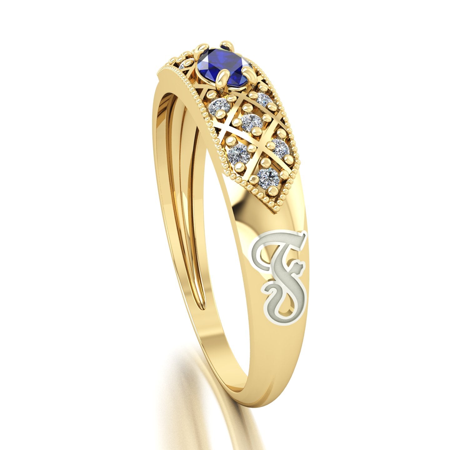 Anel de Formatura de Fonoaudiologia Classic Ouro 18k