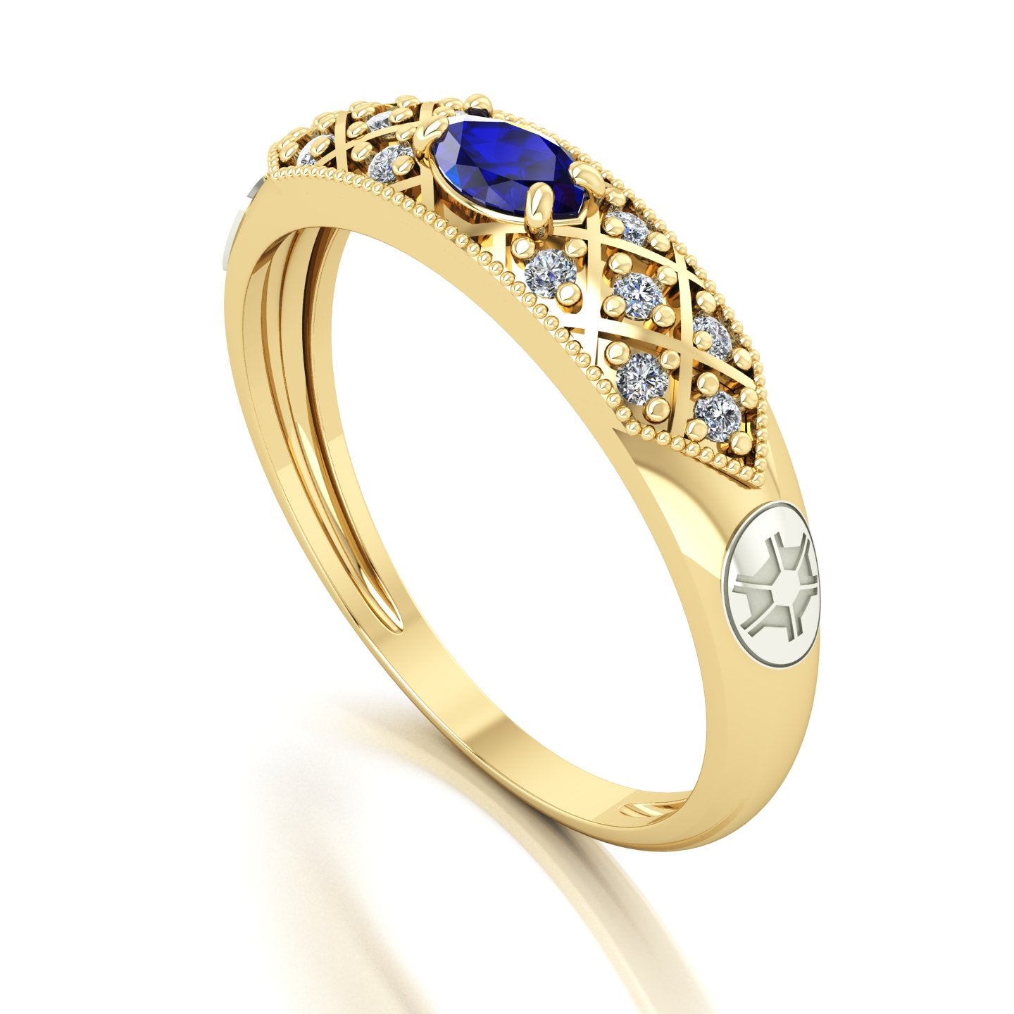 Anel de Formatura de Engenharia Agronômica Classic Ouro 18k