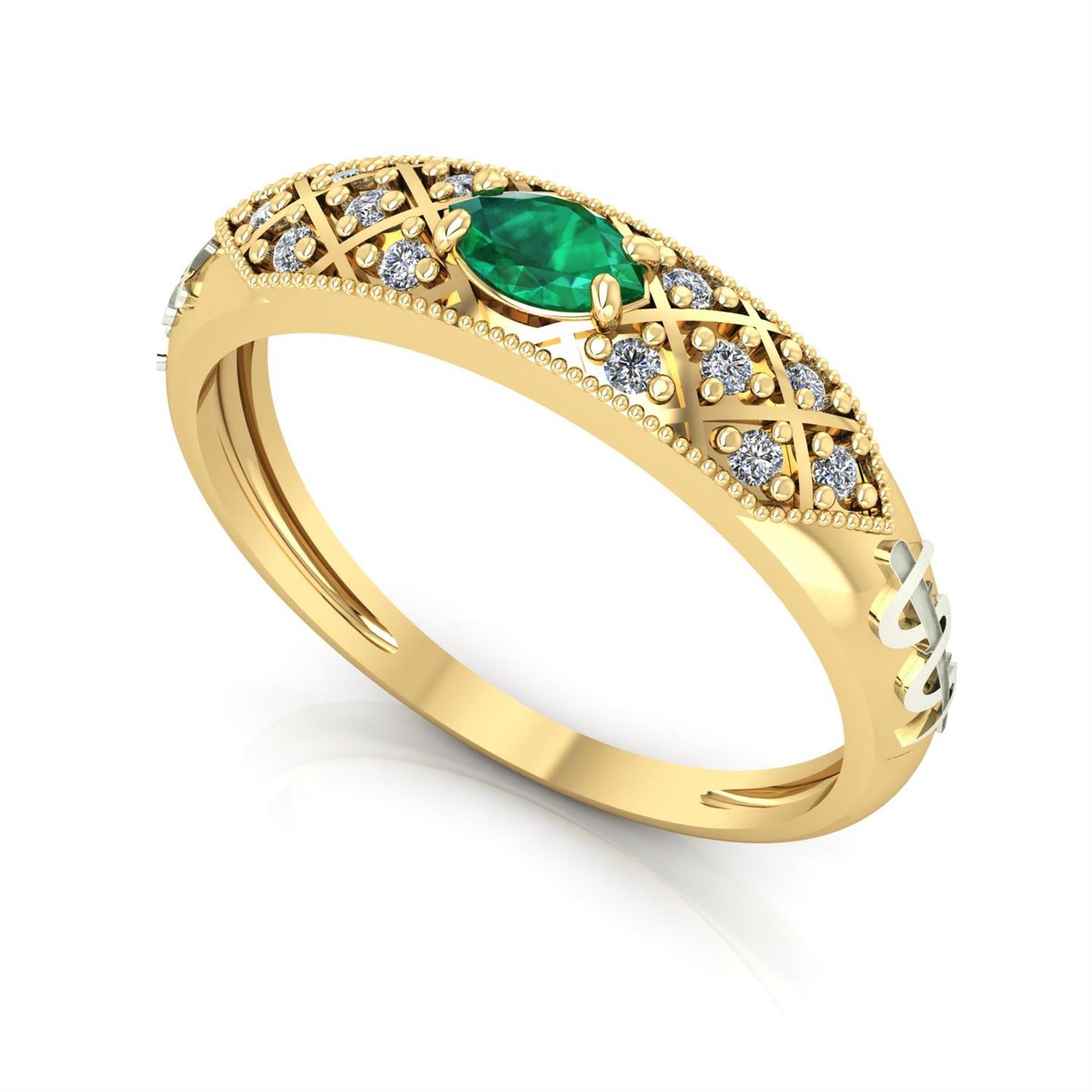 Anel de Formatura de Enfermagem Classic Ouro 18k