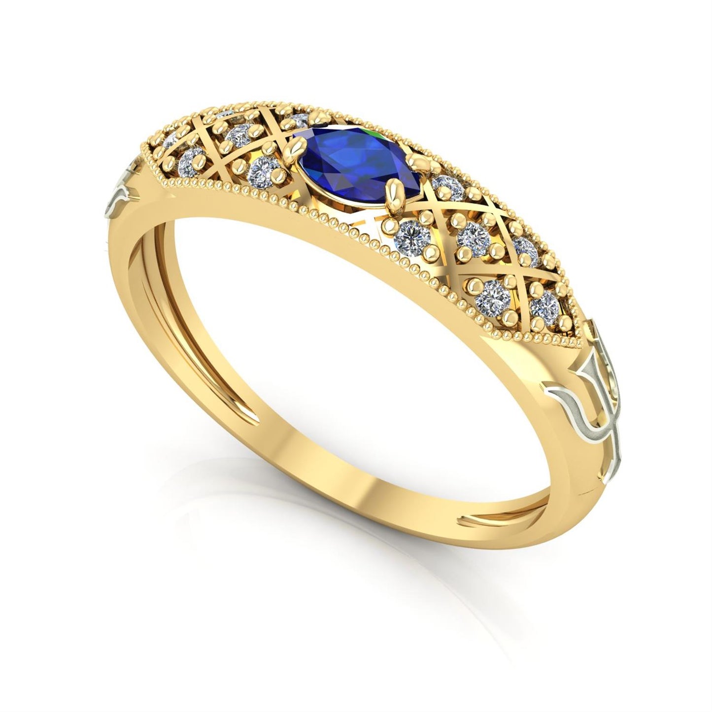 Anel de Formatura de Psicologia Classic Ouro 18k