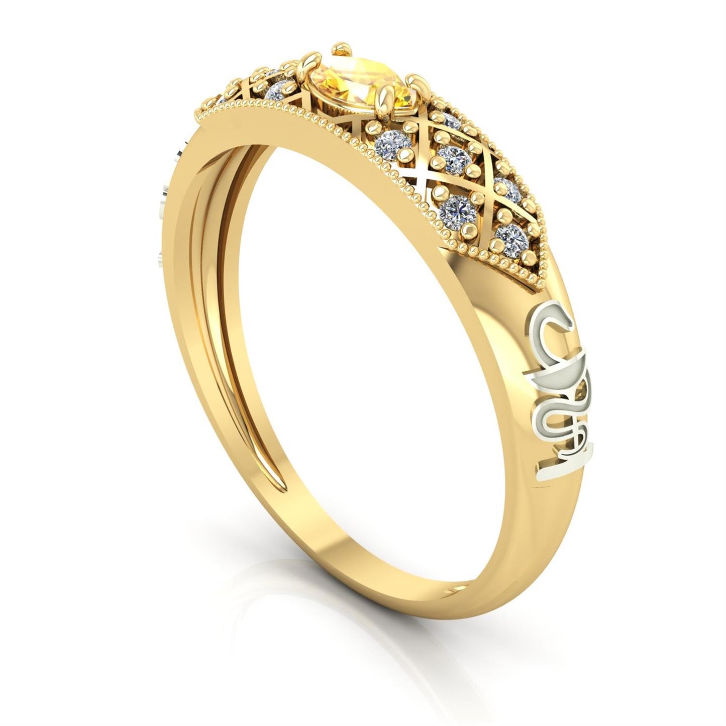 Anel de Formatura de Farmácia Classic Ouro 18k