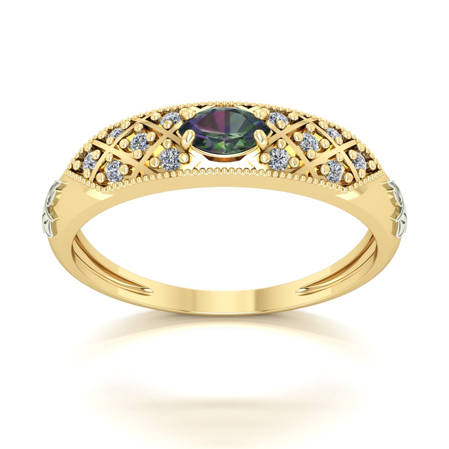 Anel de Formatura de Serviço Social Classic Ouro 18k