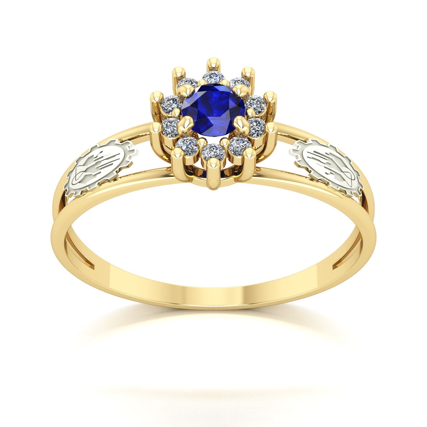 Anel de Formatura Engenharia Química Crown Ouro 18k