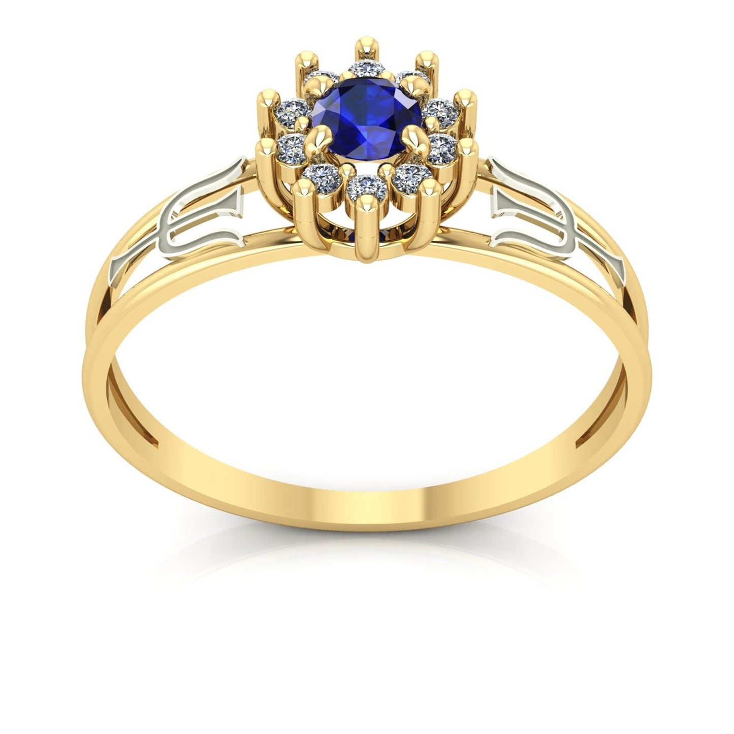 Anel de Formatura Psicologia Crown Ouro 18k