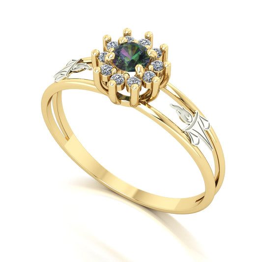 Anel de Formatura Serviço Social Crown Ouro 18k