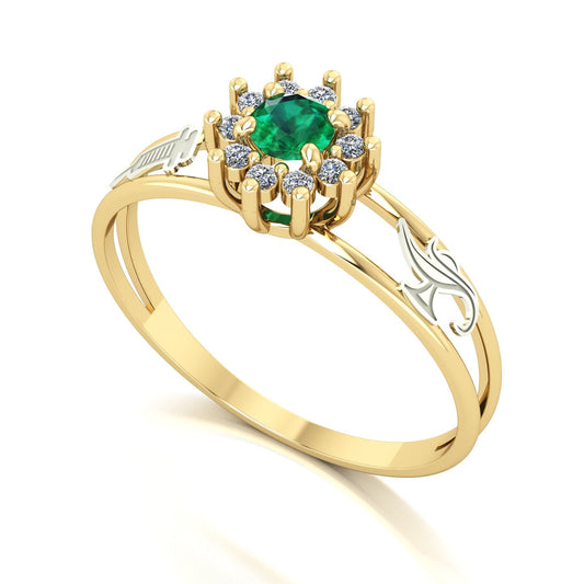 Anel de Formatura de Técnico em Enfermagem Crown Ouro 18k