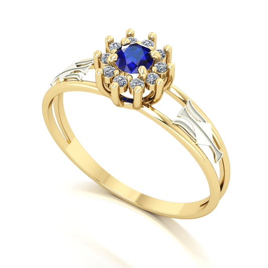 Anel de Formatura Recursos Humanos Crown Ouro 18k