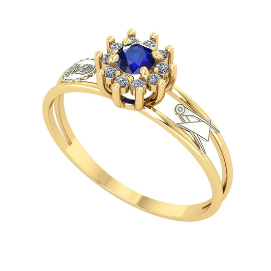 Anel de Formatura Engenharia Civil Crown Ouro 18k