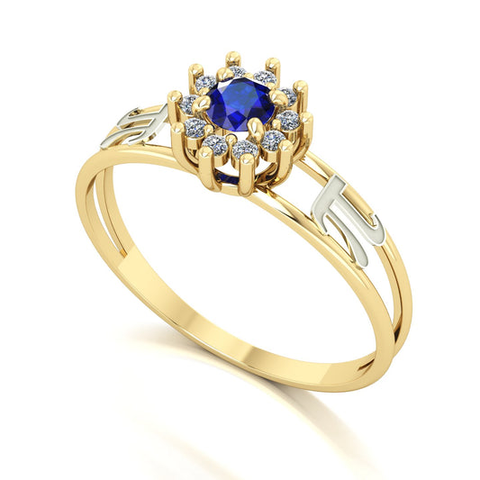 Anel de Formatura de Matemática Crown Ouro 18k