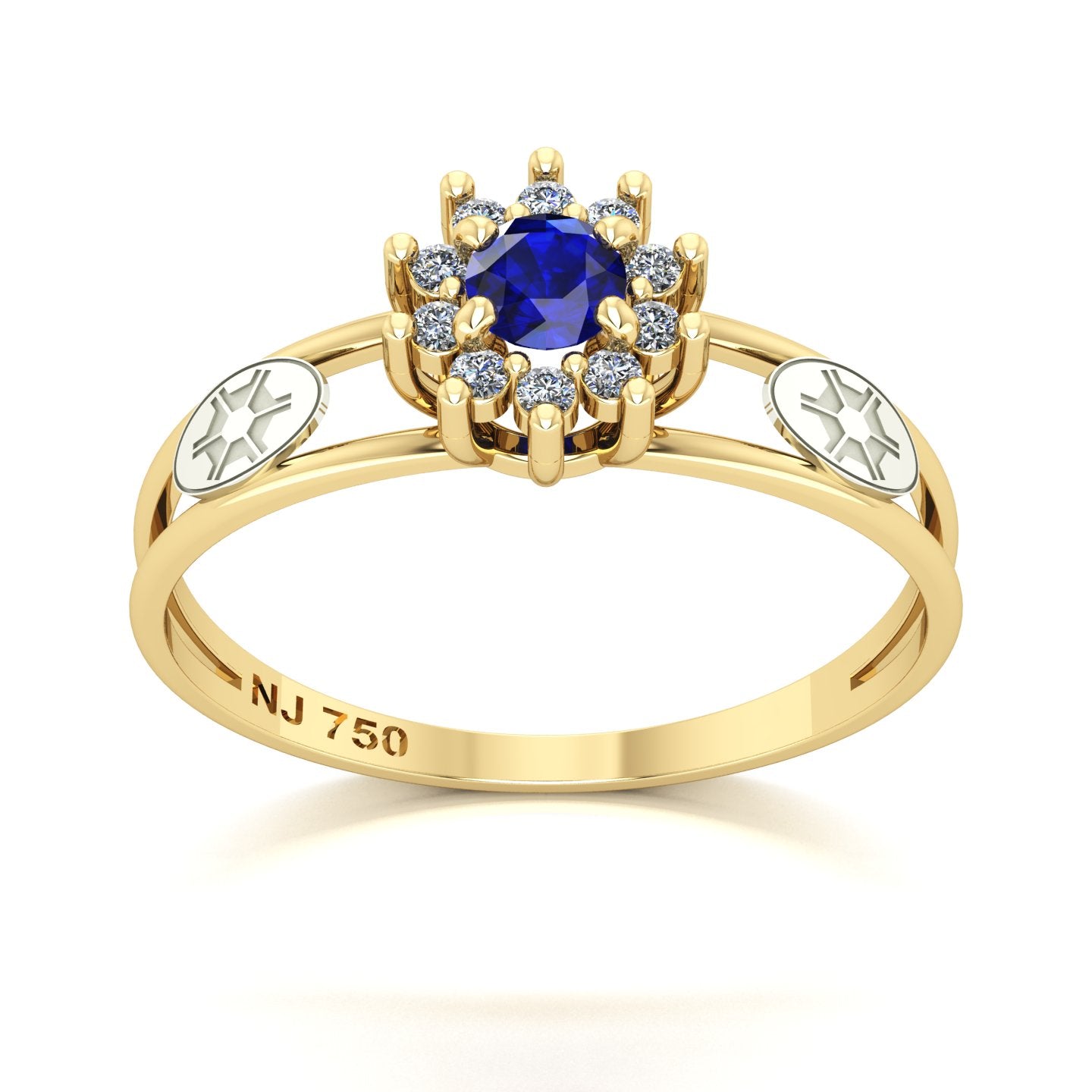 Anel de Formatura Engenharia Agronômica Crown Ouro 18k