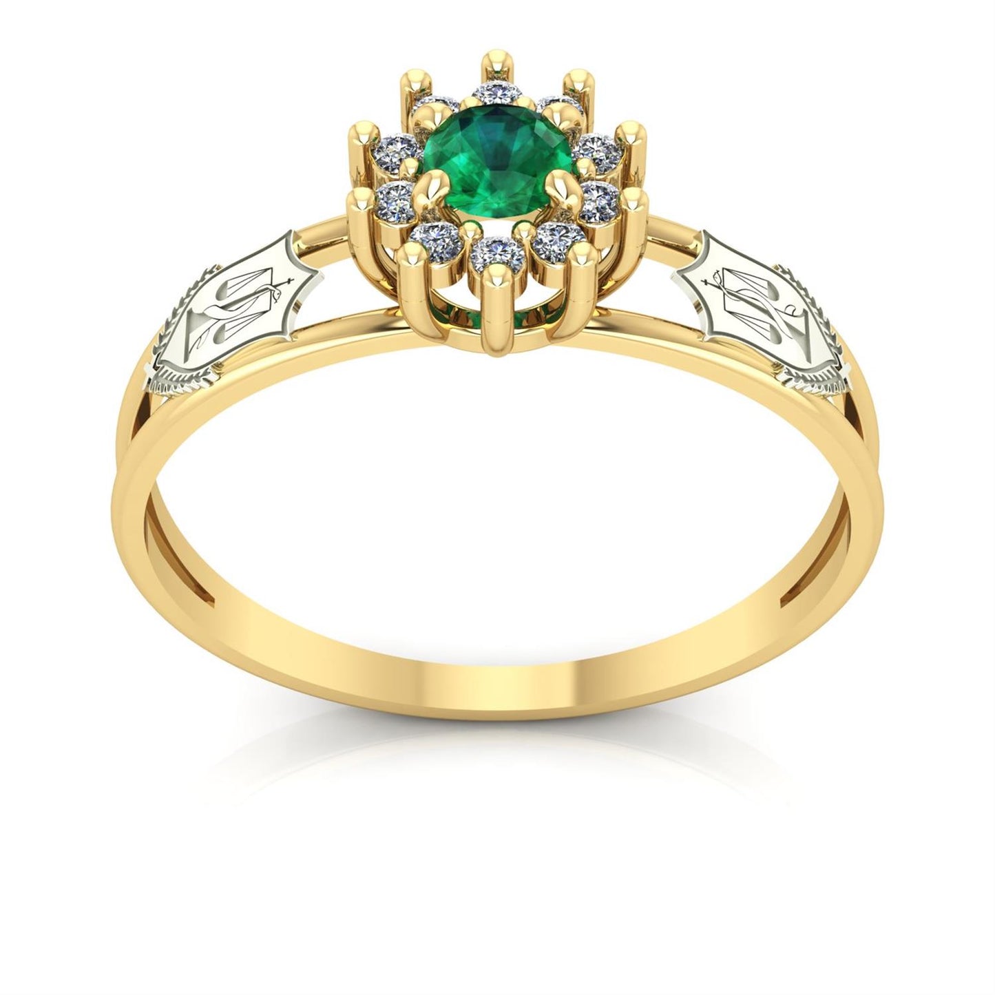 Anel de Formatura Nutrição Crown Ouro 18k