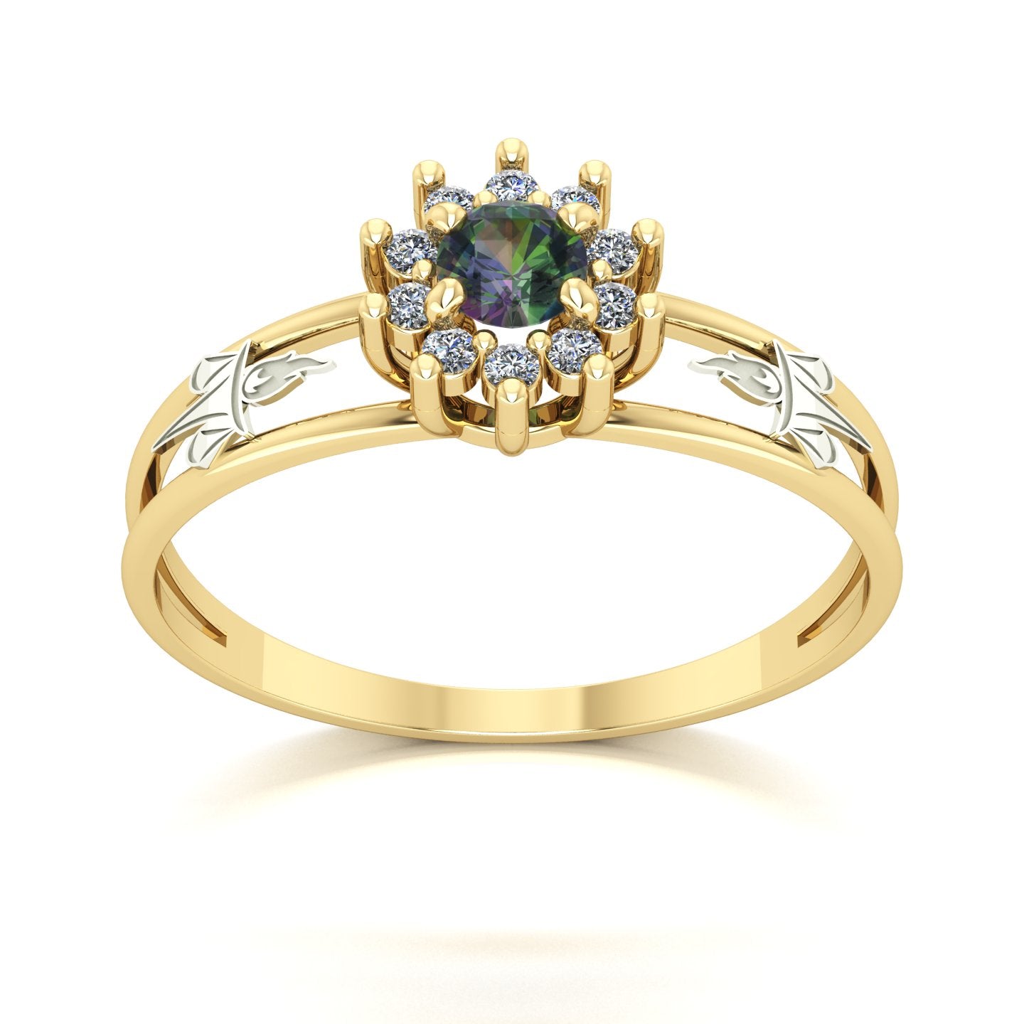 Anel de Formatura Serviço Social Crown Ouro 18k