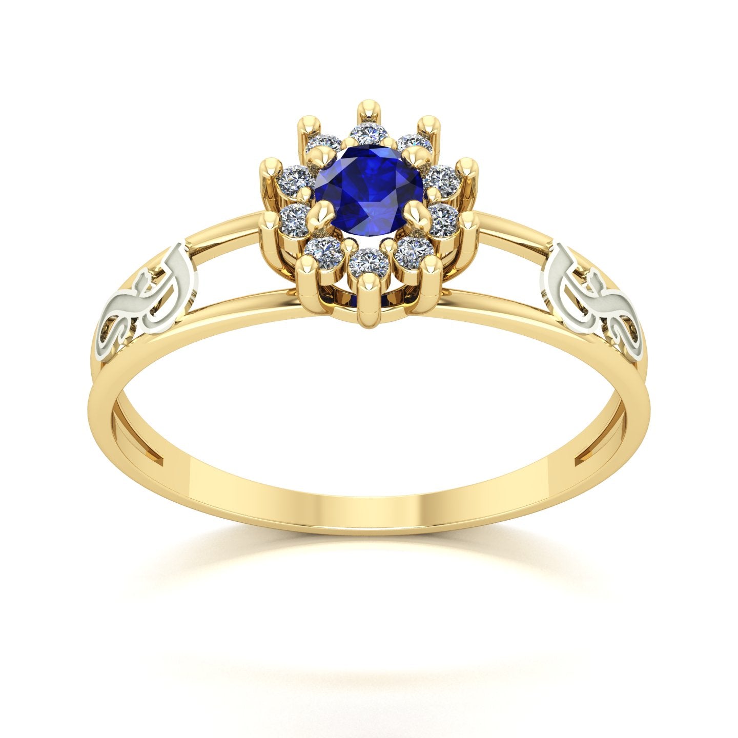 Anel de Formatura Fonoaudiologia Crown Ouro 18k
