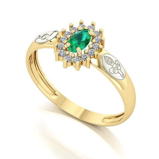 Anel de Formatura de Ed. Física Evermore II Ouro 18k