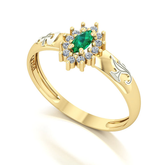 Anel de Formatura de Enfermagem Evermore III Ouro 18k