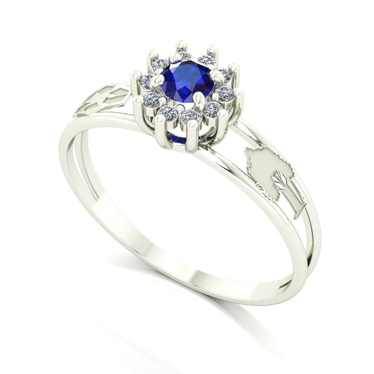 Anel de Formatura Engenharia Ambiental Crown Ouro 18k