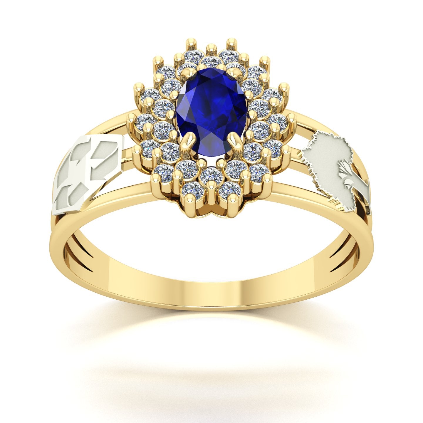 Anel de Formatura de Engenharia Ambiental Bright Ouro 18k