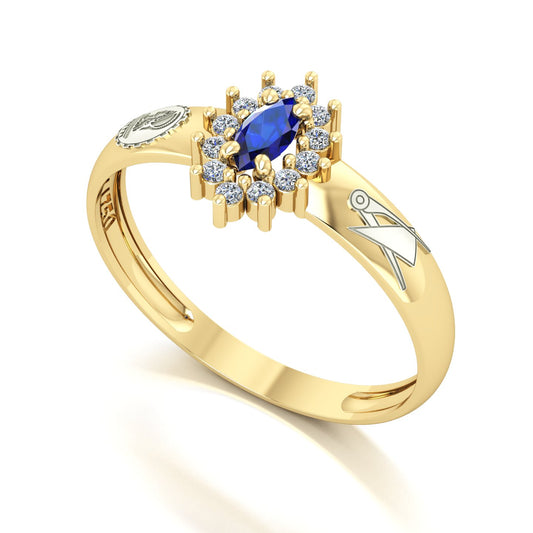 Anel de Formatura de Engenharia Civil Evermore III Ouro 18k