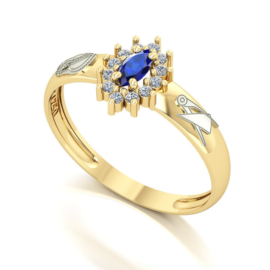 Anel de Formatura de Engenharia de Produção Evermore III Ouro 18k