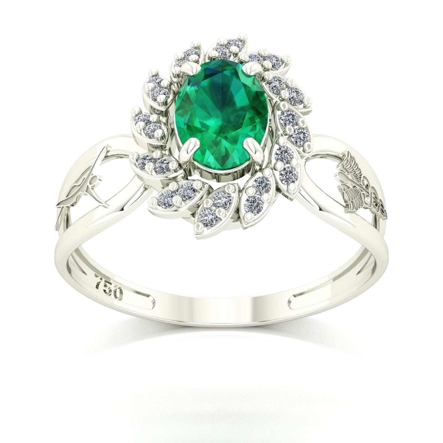 Anel de Formatura de Estética Magnus Flos Ouro 18k