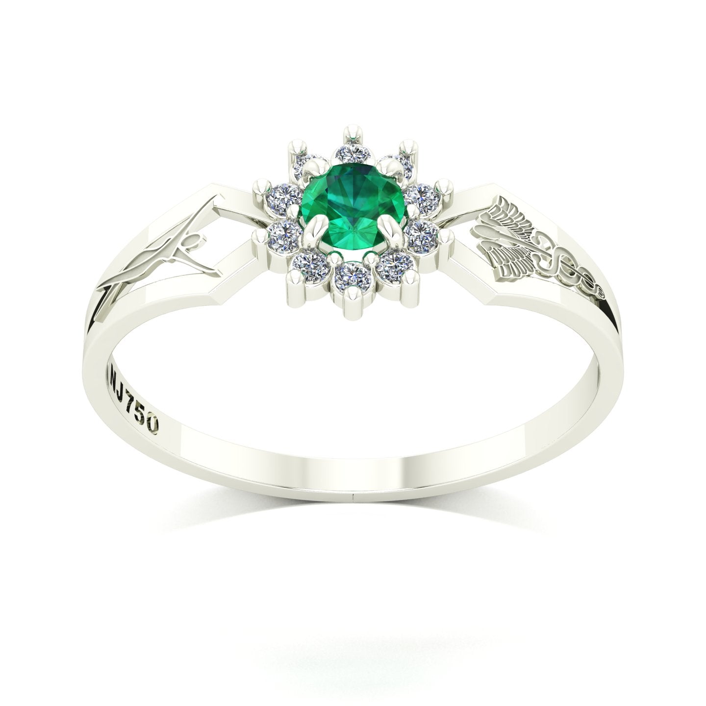 Anel de Formatura de Estética Lovely II Ouro 18k