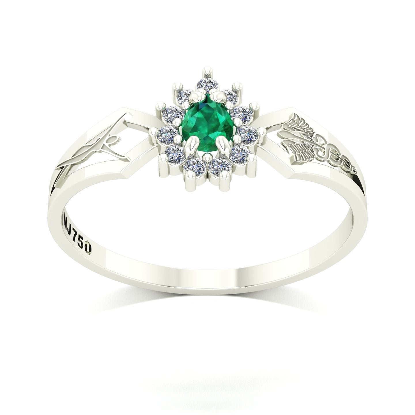 Anel de Formatura de Estética Lovely III Ouro 18k