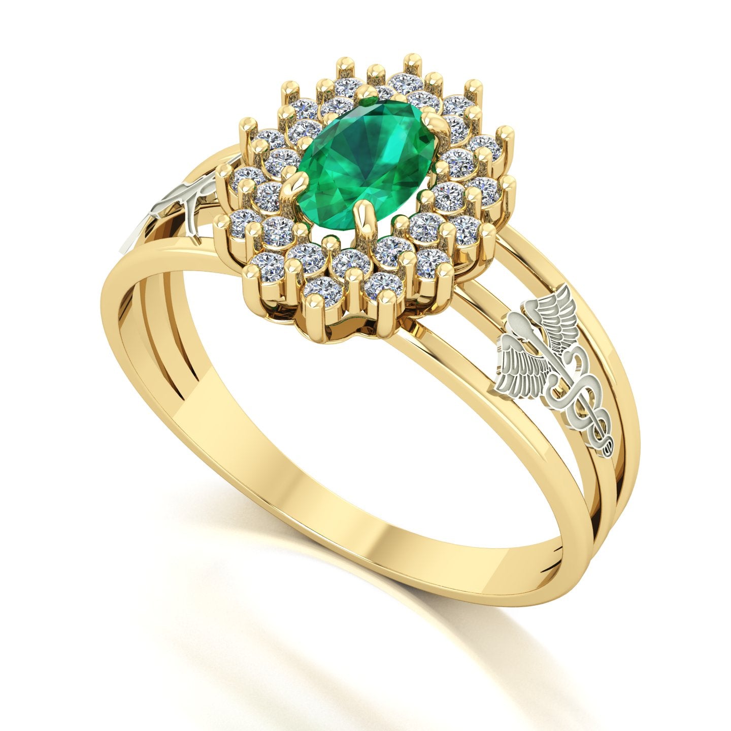 Anel de Formatura de Estética Bright Ouro 18k
