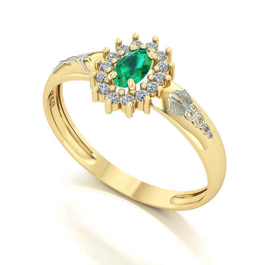 Anel de Formatura de Estética Evermore II Ouro 18k