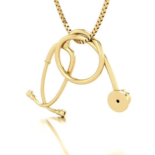 Pingente de Estetoscópio Ouro 18k