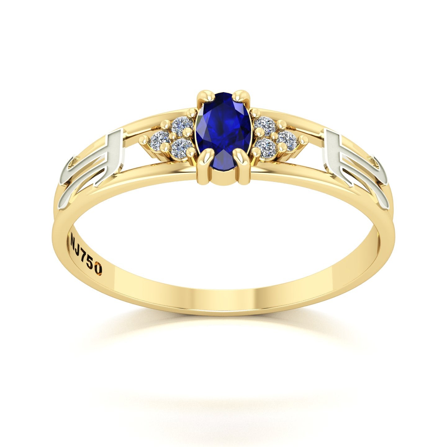 Anel de Formatura de Matemática Eternus III Ouro 18k
