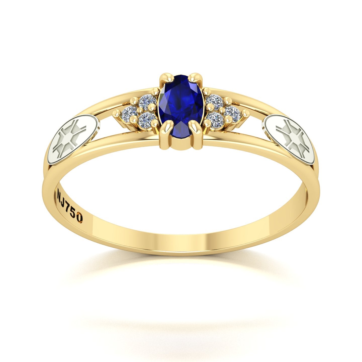Anel de Formatura de Engenharia Agronômica Eternus III Ouro 18k