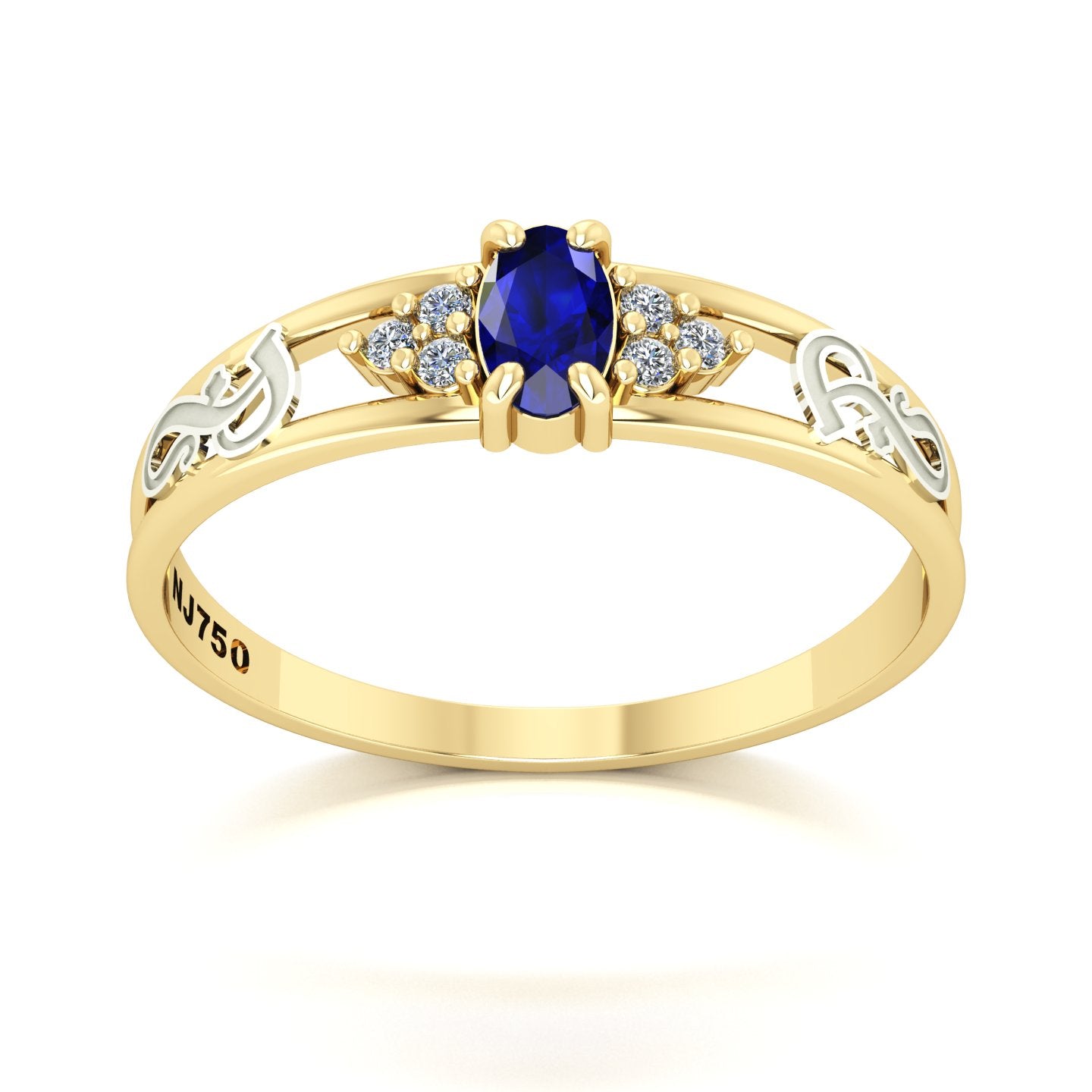 Anel de Formatura de Fonoaudiologia Eternus III Ouro 18k