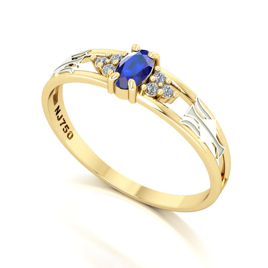 Anel de Formatura de Recursos Humanos Eternus III Ouro 18k