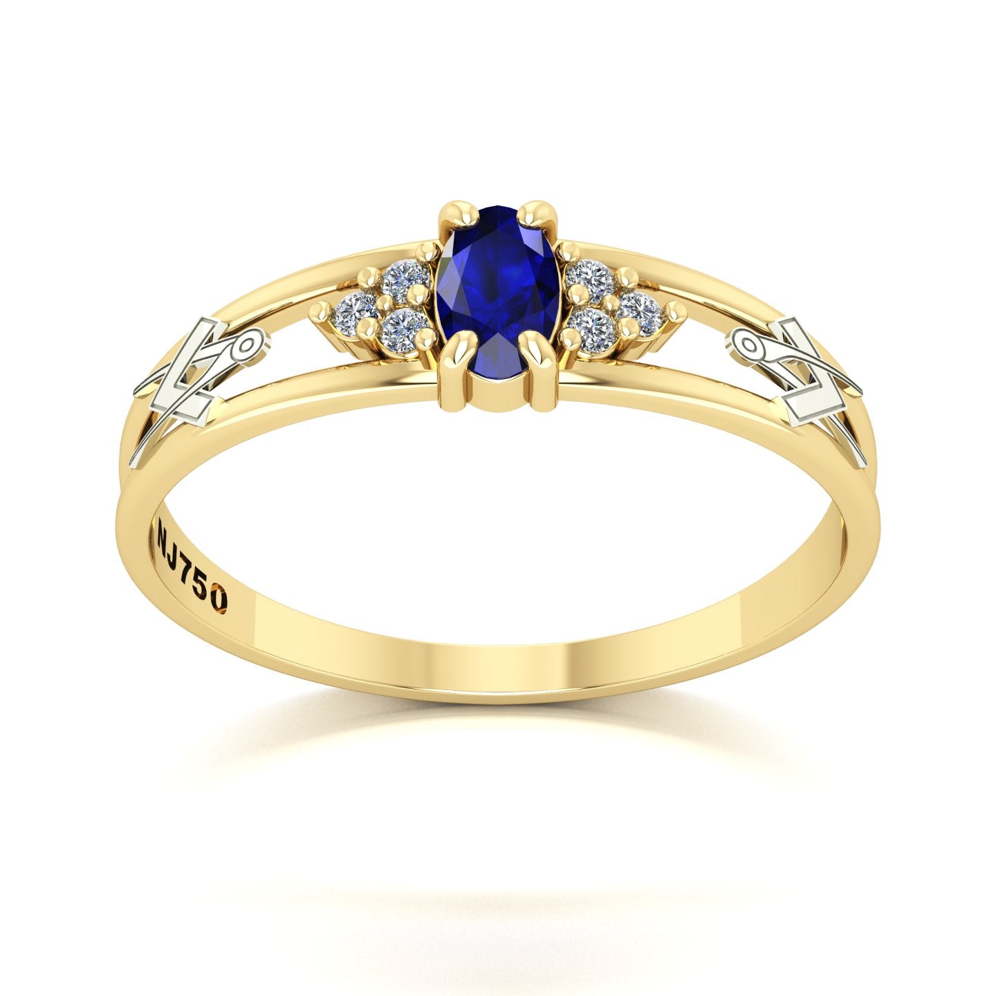 Anel de Formatura de Arquitetura Eternus III Ouro 18k