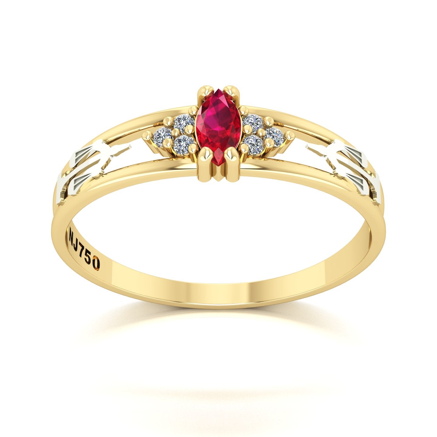 Anel de Formatura de Direito Eternus II Ouro 18k