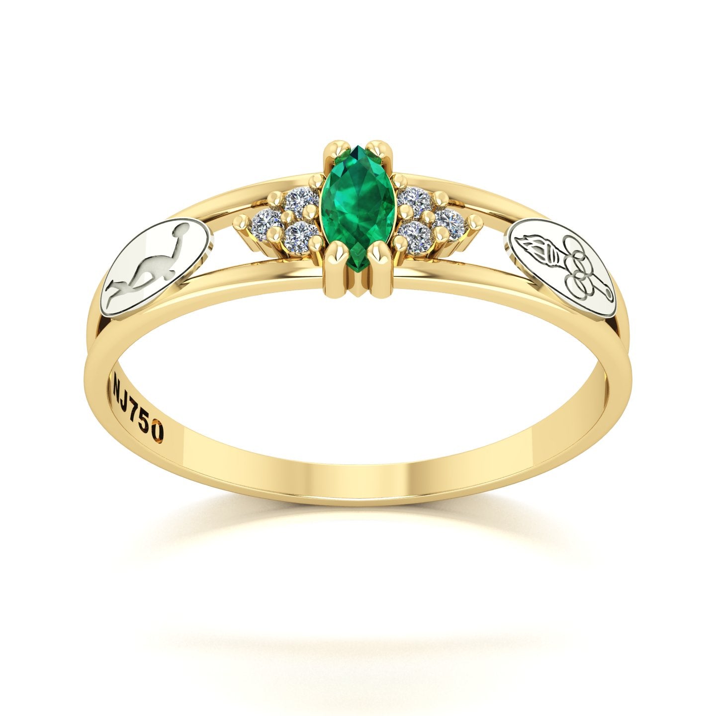 Anel de Formatura de Educação Física Eternus II Ouro 18k