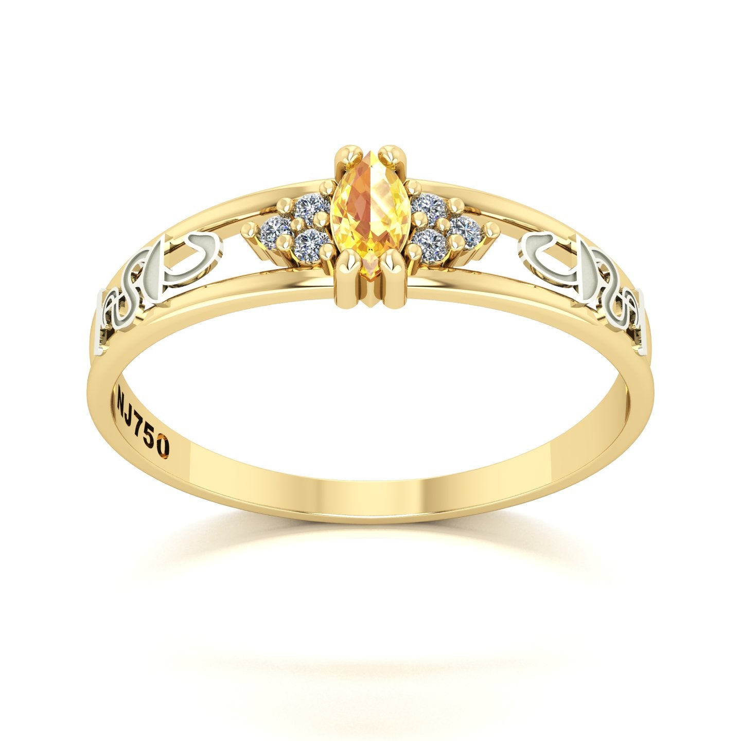 Anel de Formatura de Farmácia Eternus II Ouro 18k