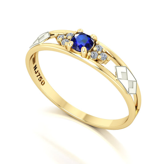 Anel de Formatura de Administração Eternus IV Ouro 18k