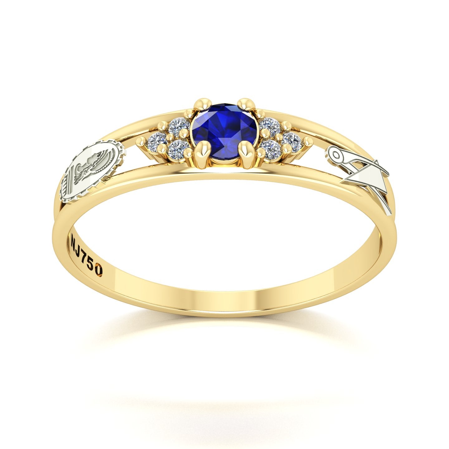 Anel de Formatura de Engenharia Civil Eternus IV Ouro 18k